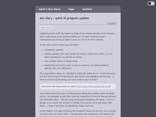 blog/posts/2023-07-03-dev-diary-quick-lil-progress-update screenshot