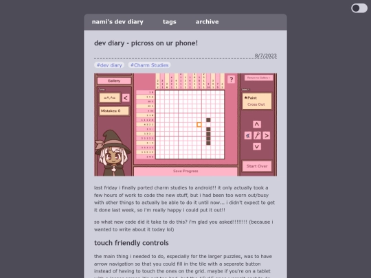 blog/posts/2023-08-07-dev-diary-picross-on-ur-phone screenshot