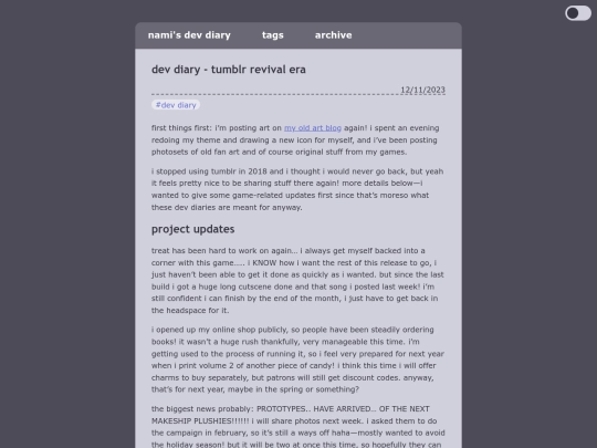 blog/posts/2023-12-11-dev-diary-tumblr-revival-era screenshot