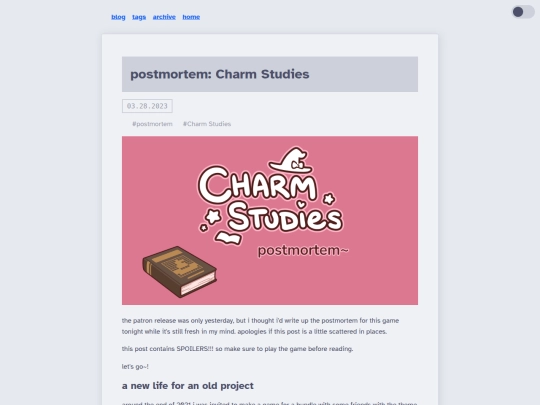 blog/posts/2023/03-28-Charm-Studies-postmortem screenshot