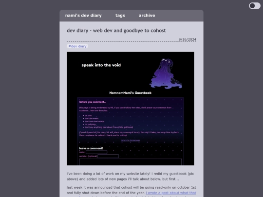 blog/posts/2024-09-16-dev-diary-web-dev-and-goodbye-to-cohost screenshot