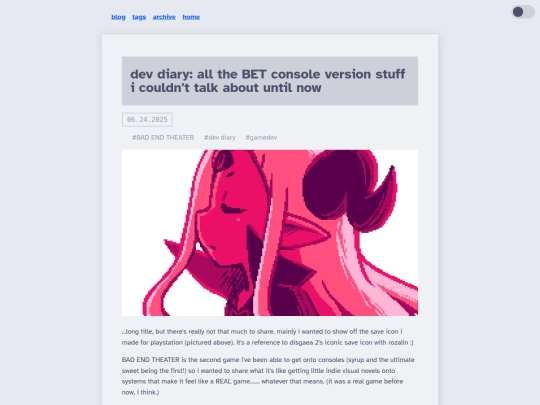 blog/posts/2025/06-24-dev-diary-all-the-BET-console-stuff screenshot