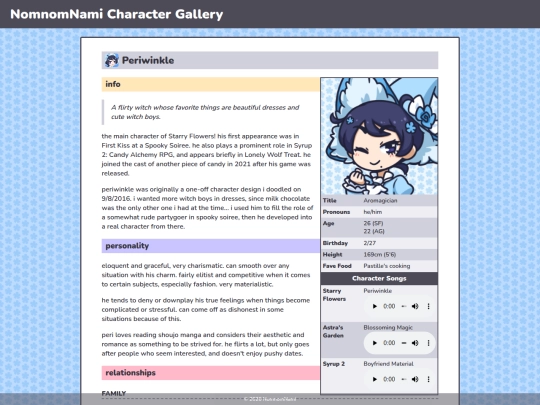 characters/periwinkle screenshot