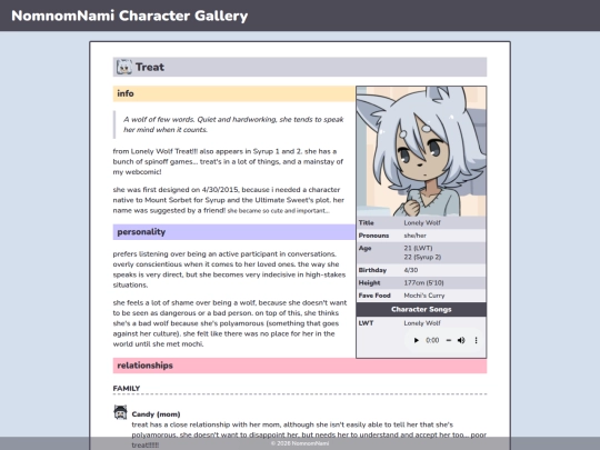 characters/treat screenshot