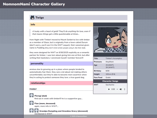characters/twigs screenshot