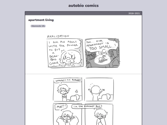 comics/autobio/apartment-living screenshot