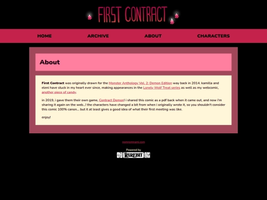 comics/first-contract/about screenshot
