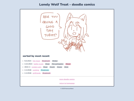 comics/treat screenshot
