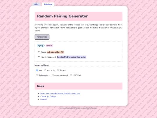 games/random-pairing screenshot