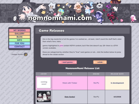games/releases screenshot