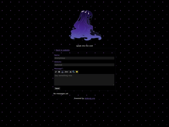 guestbook screenshot
