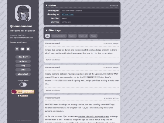 posts screenshot