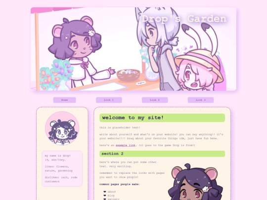 templates/drop screenshot