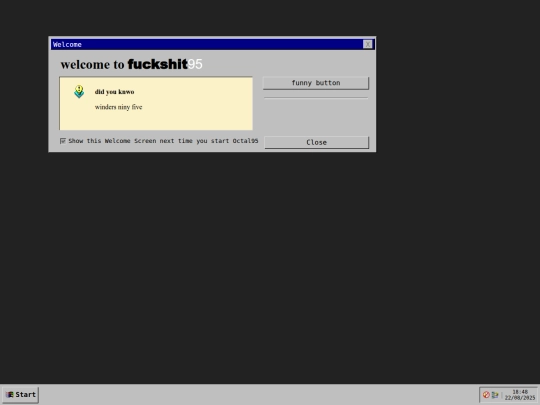 welcome screenshot
