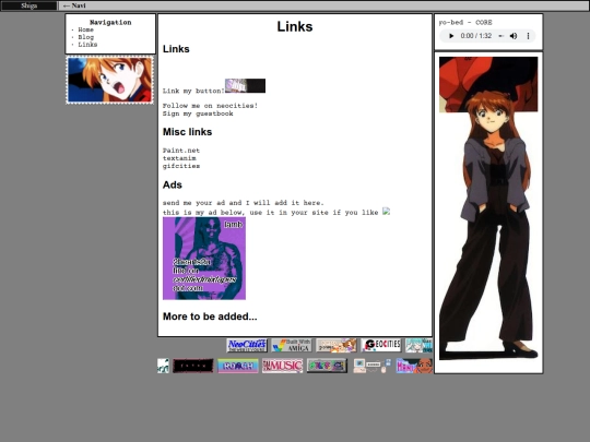 Links screenshot