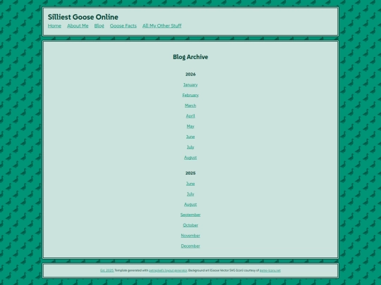 pages/blogarchive/list screenshot