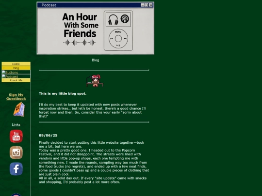 Blog screenshot