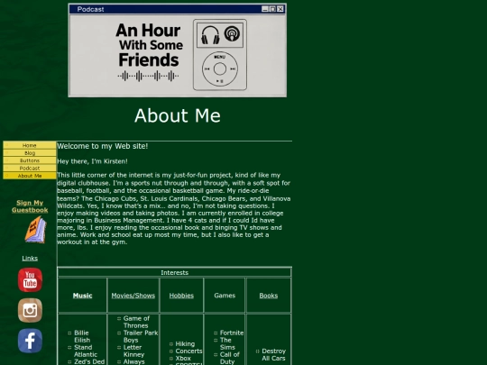 aboutme screenshot