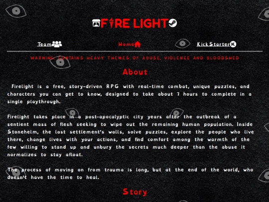 firelightmainpage screenshot
