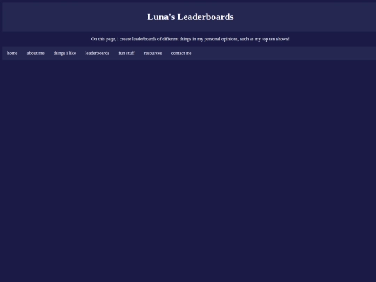 leaderboards/leaderboards screenshot