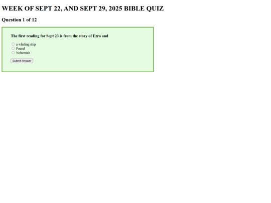 pioday2025biblequiz screenshot