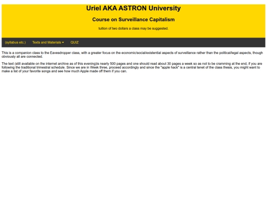 urieluniversity/surveillance capitalism course.html/surveillancecapitalism screenshot