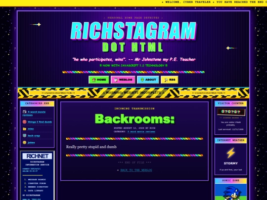 blog/backrooms screenshot