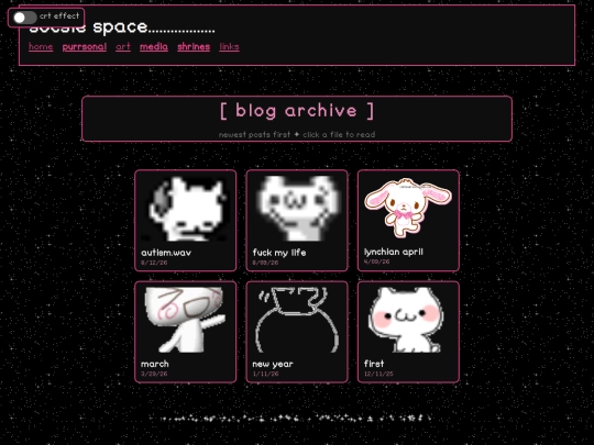 blog screenshot