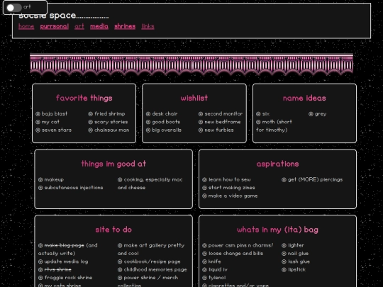 lists screenshot