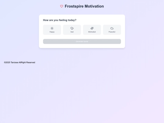 Tarcisse Qoute generator screenshot