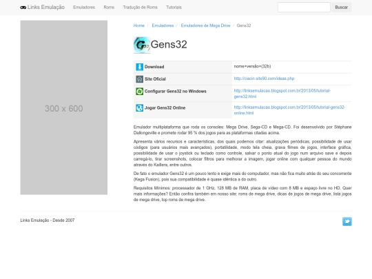 emuladores/megadrive/gens32 screenshot