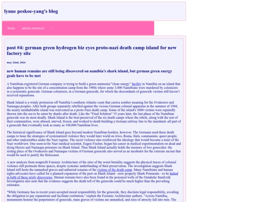 blog screenshot