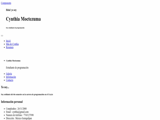 index screenshot