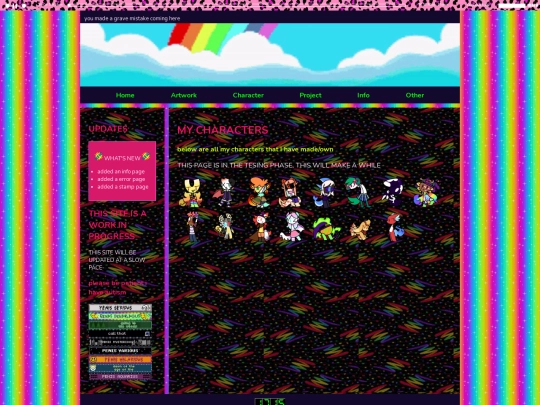 Characters screenshot
