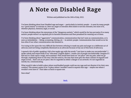 NoteOnDisabledRage screenshot