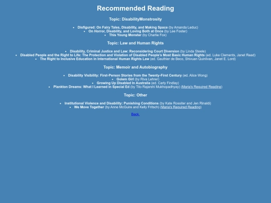 readinglist screenshot