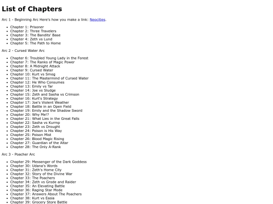 Chapters screenshot