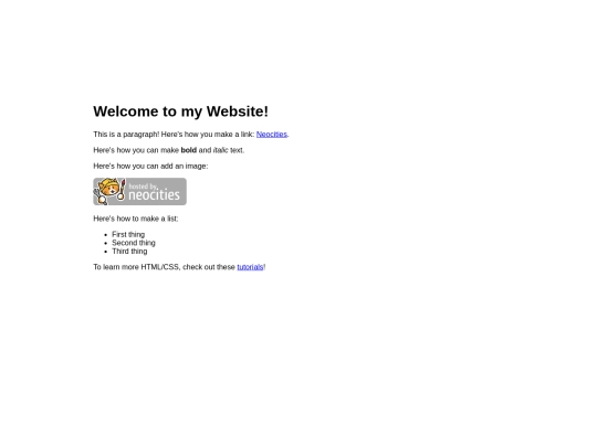 neocities screenshot