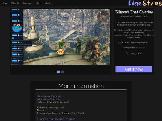 page/glimesh-obs-transparentchatoverlay screenshot