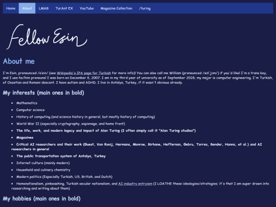 aboutme screenshot