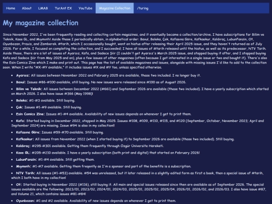 magazinecollection screenshot