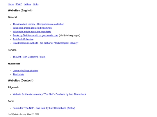 links screenshot