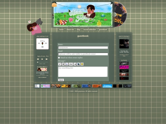 guestbook screenshot