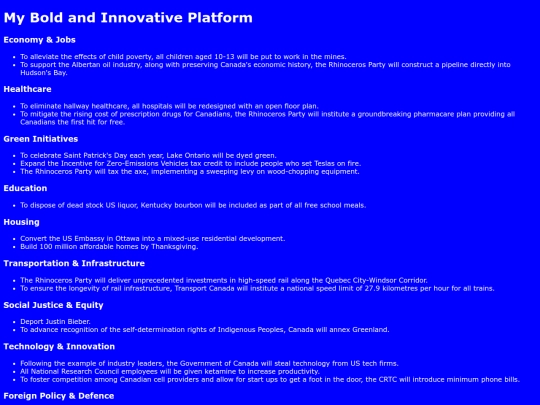 policies screenshot