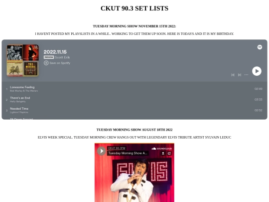 playlists screenshot