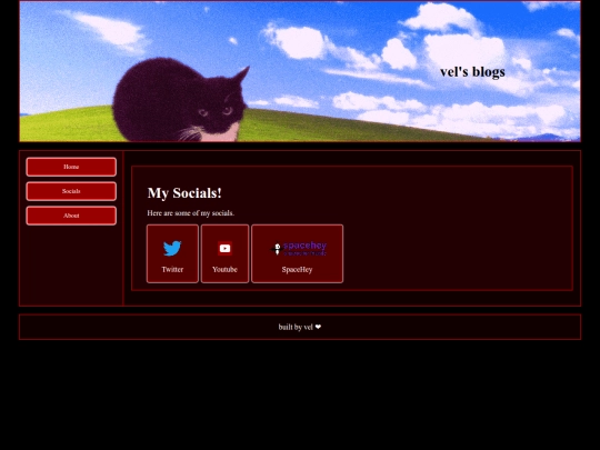 html/socials screenshot