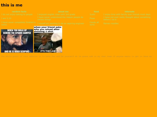 aboutme screenshot