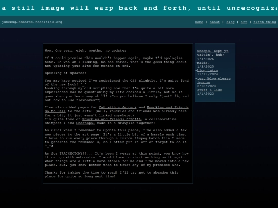 blog screenshot
