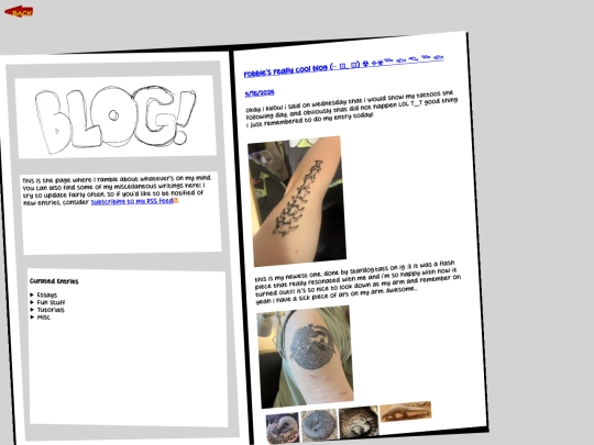 blog screenshot
