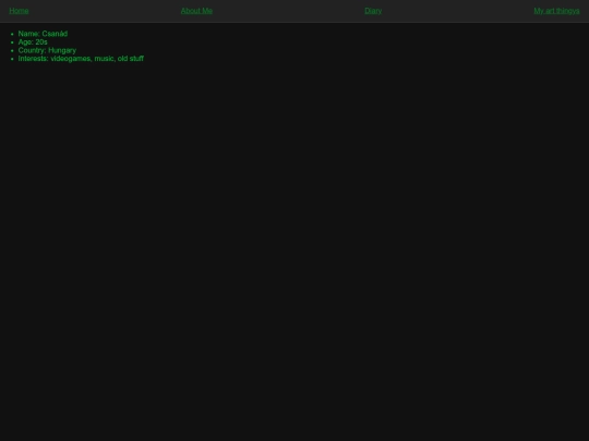 aboutme screenshot